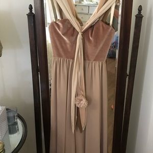 Marc Bower Couture chiffon dress.